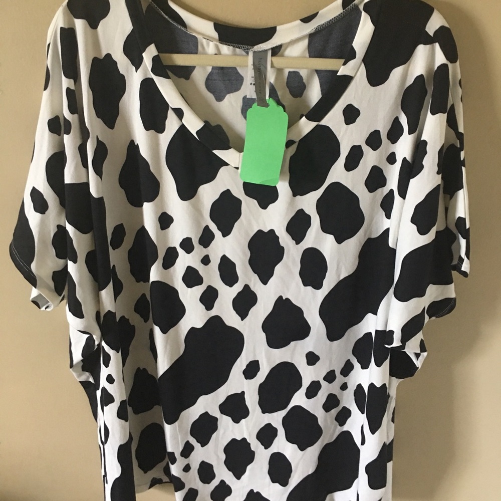 Cute cow print top